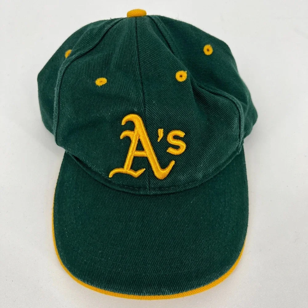Fan Favorite Oakland Athletics Kids Baseball Cap Green Gold MLB Adjustable Hat